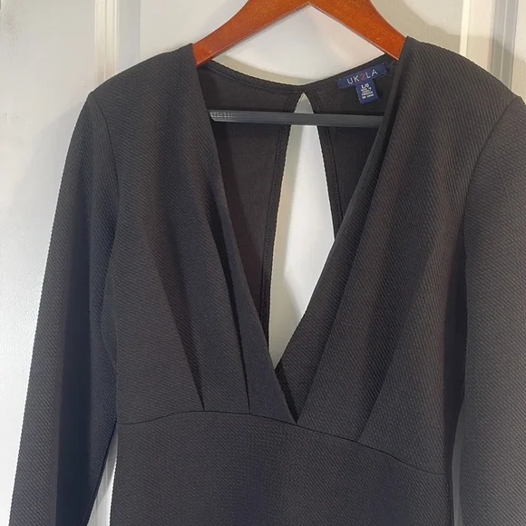 UK2LA Women’s long sleeve black dress - Picture 2 of 7